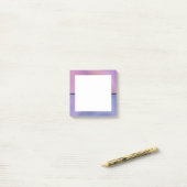 Modern Paars en roze draaiend abstract ontwerp Post-it® Notes (Op bureau)