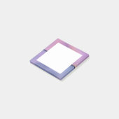 Modern Paars en roze draaiend abstract ontwerp Post-it® Notes (Schuin)