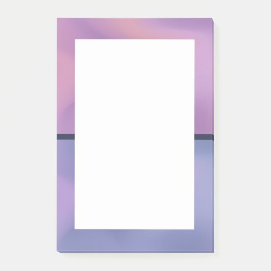 Modern Paars en roze draaiend abstract ontwerp Post-it® Notes (Voorkant)