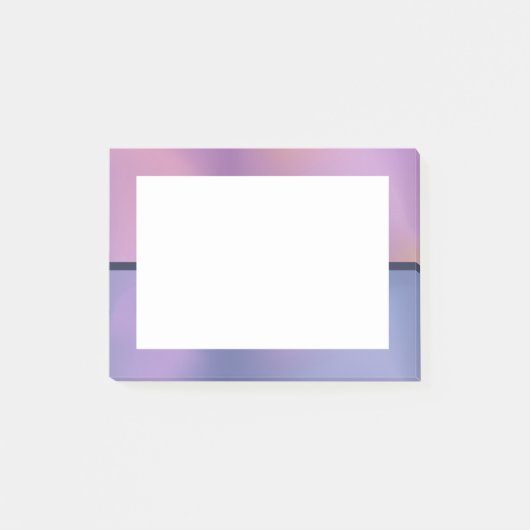 Modern Paars en roze draaiend abstract ontwerp Post-it® Notes (Voorkant)