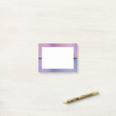 Modern Paars en roze draaiend abstract ontwerp Post-it® Notes (Op bureau)