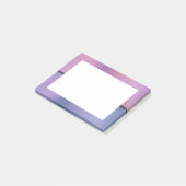 Modern Paars en roze draaiend abstract ontwerp Post-it® Notes (Schuin)