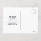 Modern Paars en roze zwenken Abstract Dank je Briefkaart (Achterkant)