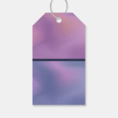 Modern Paars en roze zwenken Abstract Dank je Cadeaulabel (Achterkant)
