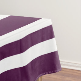 Modern paars en witte strepenpatroon tafelkleed