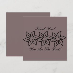 Modern, Paars en zwart opgeruimd, bedankt