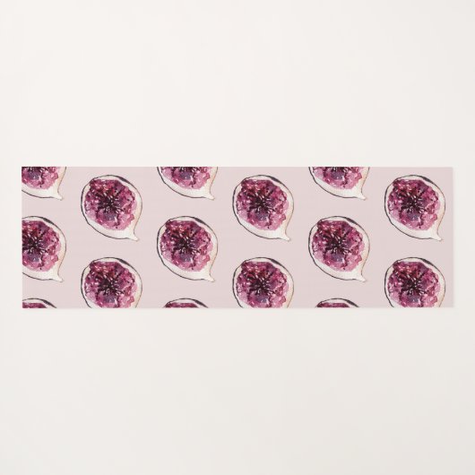 Modern Paars Fig Pattern & You are Figgin' Geweldi Yogamat (Achterkant (horizontaal))