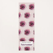 Modern Paars Fig Pattern & You are Figgin' Geweldi Yogamat (Voorkant)