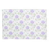 Modern Paars Floral Pattern Kussensloop (Voorkant)