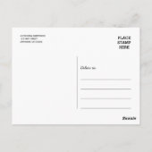 Modern Paars Foto Afstuderen Hartelijk dank Briefkaart (Achterkant)