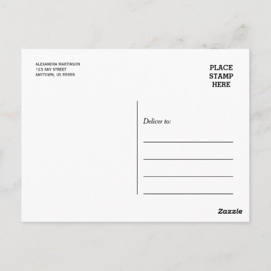 Modern Paars Foto Afstuderen Hartelijk dank Briefkaart (Achterkant)