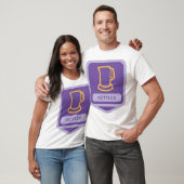 Modern paars-gele ketels icoon t-shirt (Unisex)
