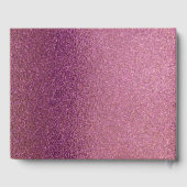 Modern Paars Glitter White Photo Wedding Gastenboek (Achterkant)