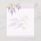 Modern Paars Gold Wisteria Lace RSVP (Achterkant)