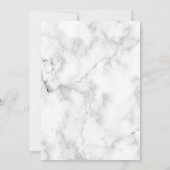 Modern Paars goudgedag marmer bruiloft Kaart (Achterkant)