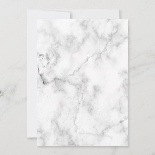 Modern Paars goudgedag marmer bruiloft Kaart (Achterkant)