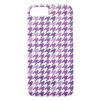 Modern Paars Houndstooth Pattern. Case-Mate iPhone Case