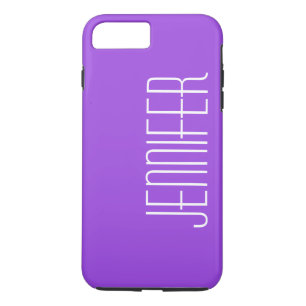 Modern Paars, minimalistisch, Jumbo Name Case-Mate iPhone Case