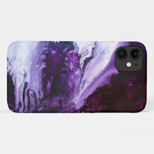 Modern Paars ontwerp Case-Mate iPhone Case (Achterkant (horizontaal))