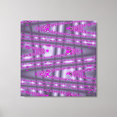 Modern Paars opgerold oproze golflengte Canvas Afdruk (Voorkant)