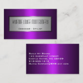 Modern Paars Professional Designer Visitekaartje (Voorkant / Achterkant)