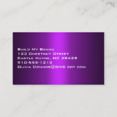 Modern Paars Professional Designer Visitekaartje (Achterkant)