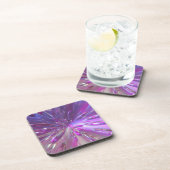 Modern Paars rism druplets stijlvol Bier Onderzetter (Rechterzijde)