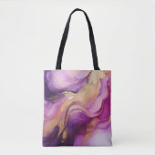Modern Paars Roze en Goud- Tote Bag (Voorkant)