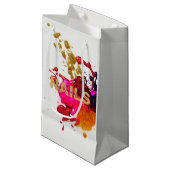 Modern Paars roze rood nippel Pools platter Klein Cadeauzakje (Voorkant Gekanteld)