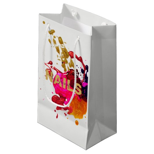 Modern Paars roze rood nippel Pools platter Klein Cadeauzakje (Voorkant Gekanteld)