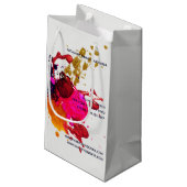 Modern Paars roze rood nippel Pools platter Klein Cadeauzakje (Achterkant Gekanteld)