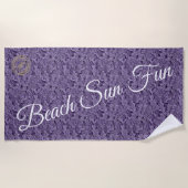 Modern Paars Strandlaken (Voorkant)