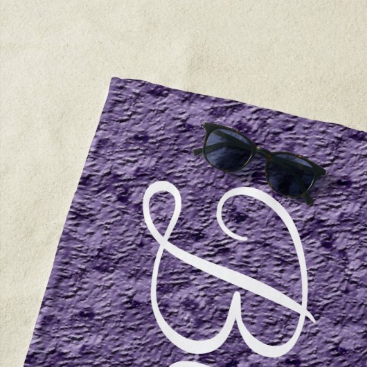 Modern Paars Strandlaken (In situ)