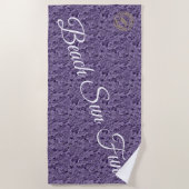 Modern Paars Strandlaken (Voorkant)