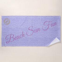 Modern Paars Strandlaken