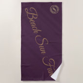 Modern Paars Strandlaken (Voorkant)