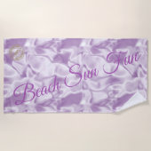 Modern Paars Strandlaken (Voorkant)