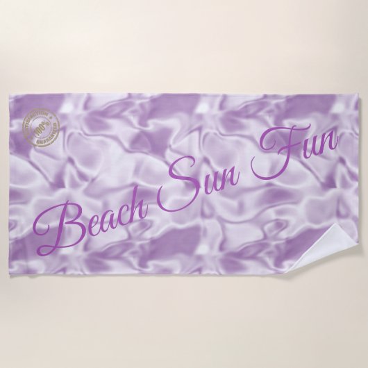 Modern Paars Strandlaken (Voorkant)