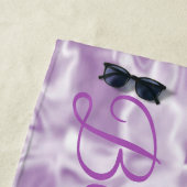 Modern Paars Strandlaken (In situ)