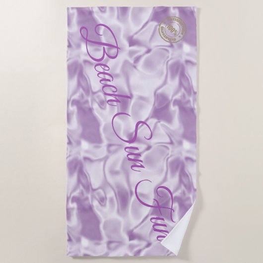 Modern Paars Strandlaken (Voorkant)