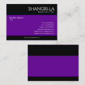 Modern - Paars Visitekaartje (Voorkant / Achterkant)