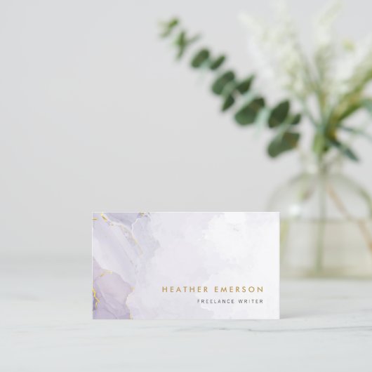 Modern Paars Visitekaartje (Staand voorkant)