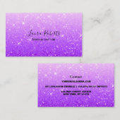 Modern Paars Visitekaartje (Voorkant / Achterkant)