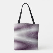 Modern Paars White Bold Zig-Zag Abstract Tote Bag (Achterkant)