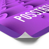 Modern Paars zwempatroon - Mogelijkheden Poster (Hoek)