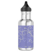 Modern Paars zwirlpatroon Waterfles (Rechts)
