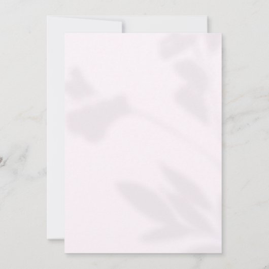 Modern Paarse Bloemen Script Elegant Huwelijk Kaart (Achterkant)