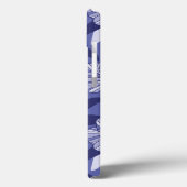 Modern Paarse bloemenbladpatroon Case-Mate iPhone Case (Achterkant / Links)