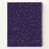 Modern paarse bloemenrecept Boek (Achterkant)