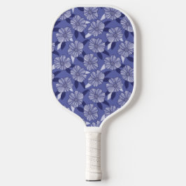 Modern Paarse bloemmotief Pickleball Paddle